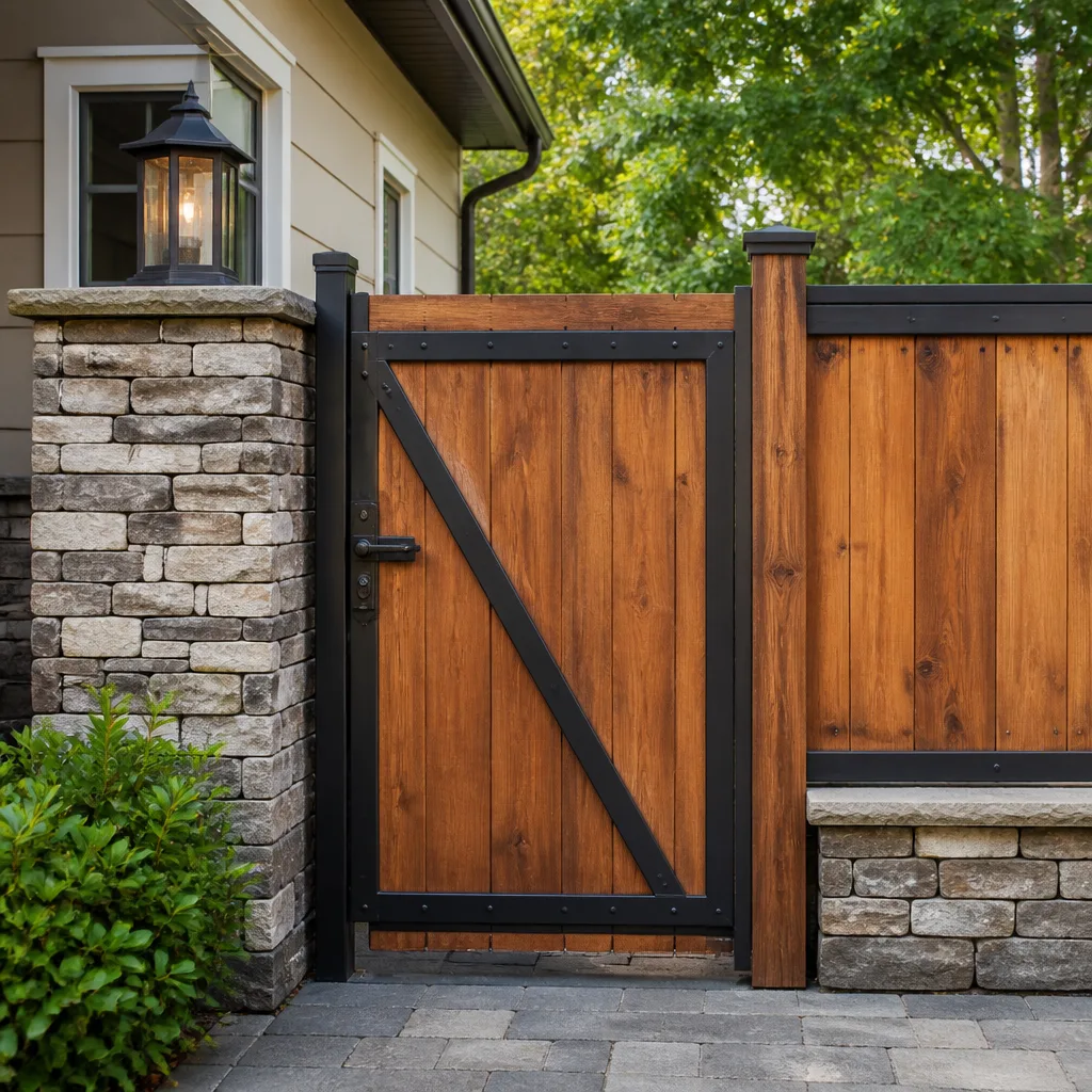 Wood & steel frame